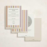 "Swiggle" - Baby Shower Invitations in Vanilla by Pixel and Hank - Back of Card Options