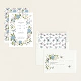 "Garden Love" - Baby Shower Invitations in Periwinkle by Susan Moyal - Assembled