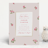"Romantic Roses" - Baby Shower Invitations in Blush by Teju Reval - Front