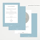 "Antique Teddy Bear" - Baby Shower Invitations in Frost by Becky Nimoy - Back of Card Options