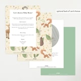"Storybook" - Baby Shower Invitations in Mint by Jennifer Wick - Back of Card Options