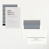 "Tiny Human" - Baby Shower Invitations in Whale by Corinne Malesic - Assembled