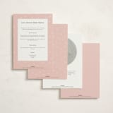"Pooh and Piglet" - Baby Shower Invitations in Blush by Katherine Moynagh - Back of Card Options