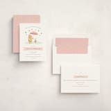 "Pooh and Piglet" - Baby Shower Invitations in Blush by Katherine Moynagh - Assembled