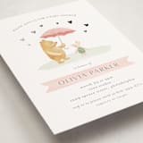 "Pooh and Piglet" - Baby Shower Invitations in Blush by Katherine Moynagh - Detail
