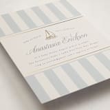 "On Board" - Baby Shower Invitations in Fog by Stephanie Hawkes - Detail
