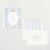 "Foxy Baby Shower" - Baby Shower Invitations in Denim by Hallie Fischer - Assembled