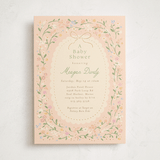 "New blooms" - Baby Shower Invitations in Ballet Slipper by Jennifer Wick - Front