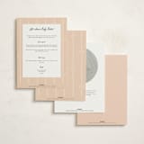 "New blooms" - Baby Shower Invitations in Ballet Slipper by Jennifer Wick - Back of Card Options