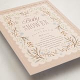 "Storybook" - Baby Shower Invitations in Blush by Hannah Williams - Detail
