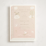 "Our Journey" - Baby Shower Invitations in Blush by Jennifer Holbrook - Front