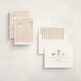 "Our Journey" - Baby Shower Invitations in Blush by Jennifer Holbrook - Assembled