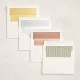 "Scallop Border" - Baby Shower Invitations in Buttercream by Lucrecia Caporale - Envelope Liner Options