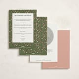 "Bright Botanical Border" - Baby Shower Invitations in Petal by Katie Zimpel - Back of Card Options