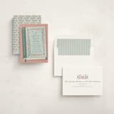 "Little Love Story" - Baby Shower Invitations in Sage by Ana de Sousa - Assembled