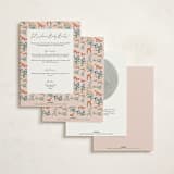 "Ribbon In Bloom" - Baby Shower Invitations in Petal by Elly - Back of Card Options
