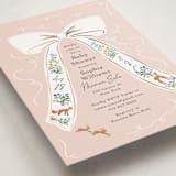 "Ribbon In Bloom" - Baby Shower Invitations in Petal by Elly - Detail