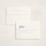 "Bows & Banners" - Baby Shower Invitations in Baby Blue by Paper Raven Co. - FREE Recipient Addressing