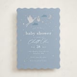 "Special Delivery" - Baby Shower Invitations in Bluebell by Hudson meet Rose - Front