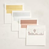 "Bebe" - Baby Shower Invitations in Cotton Candy by Jenna Holcomb - Envelope Liner Options