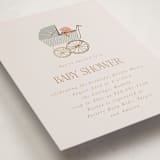 "Waiting for a sibling" - Baby Shower Invitations in Sea Fog by Erin Kessler - Detail