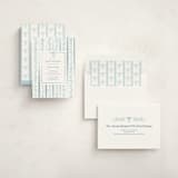 "Vintage Stripe" - Baby Shower Invitations in Powder Blue by Anna Black - Assembled