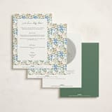 "Sweet Garden" - Baby Shower Invitations in Pastel by Elly - Back of Card Options