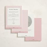 "Baby Whale On The Way" - Baby Shower Invitations in Baby Pink by mo kelley - Back of Card Options