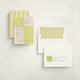 "two times" - Baby Shower Invitations in Lime by letterfix - Assembled