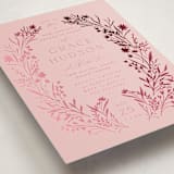 "Wildflower" - Baby Shower Invitations in Rose by Leah Bisch - Detail