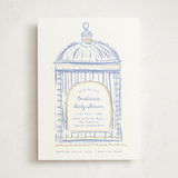 "Birdie" - Baby Shower Invitations in Bluebell by Gwen Bedat - Front