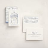 "Birdie" - Baby Shower Invitations in Bluebell by Gwen Bedat - Assembled