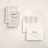 "festive rocking horse" - Baby Shower Invitations in Eggnog by Rebecca Durflinger - Assembled