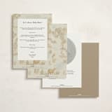 "Woodland Animals Toile" - Baby Shower Invitations in Bamboo by Teju Reval - Back of Card Options