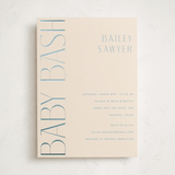 "Ephrata" - Baby Shower Invitations in Powder by Deynaaz Daraei - Front
