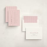 "Baby Stripes" - Baby Shower Invitations in Rose by Angela Thompson - Assembled