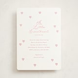 "Little Sweetheart" - Baby Shower Invitations in Strawberry by Angela Garrick - Front