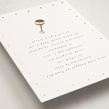 "Foil Rattle" - Baby Shower Invitations in Cotton by Stacy Maalouf - Detail
