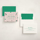 "Preppy Confetti" - Baby Shower Invitations in Peony by Olivia Raufman - Assembled