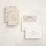 "Tied with Love" - Baby Shower Invitations in Linen by Joyce Pinheiro - Assembled