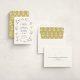 "Golden Flowers" - Baby Shower Invitations in Cloud by Ani Somi - Assembled