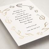 "Golden Flowers" - Baby Shower Invitations in Cloud by Ani Somi - Detail