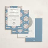"Groovy Baby" - Baby Shower Invitations in Cobalt by Janna Sue Design - Back of Card Options
