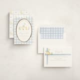 "Vintage goose" - Baby Shower Invitations in Sky by Creo Study - Assembled