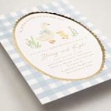 "Vintage goose" - Baby Shower Invitations in Sky by Creo Study - Detail