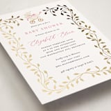 "graceful" - Baby Shower Invitations in Peony by Sarah Knight - Detail