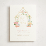 "Petite greenhouse" - Baby Shower Invitations in Strawberry by Jennifer Wick - Front