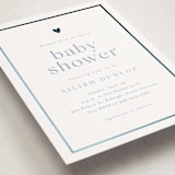 "Heartbeat" - Baby Shower Invitations in Provincial Blue by Stacey Meacham - Detail