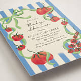"Petit Pomodoro" - Baby Shower Invitations in Lime by Jackie Crawford - Detail