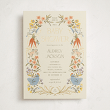 "Whimsical Frame" - Baby Shower Invitations in Creamery by Vera Lim - Front